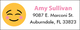 Blushing Emoji Return Address Labels Image 1 of 2